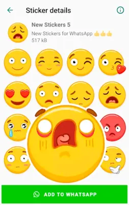 Emoji Stickers for WhatsApp android App screenshot 2